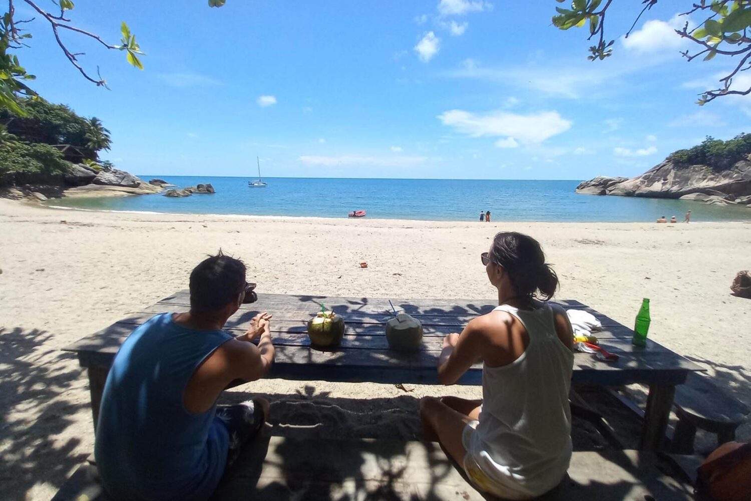 Strand in Koh Phangan Katamaran Segelausflug auf Koh Samui