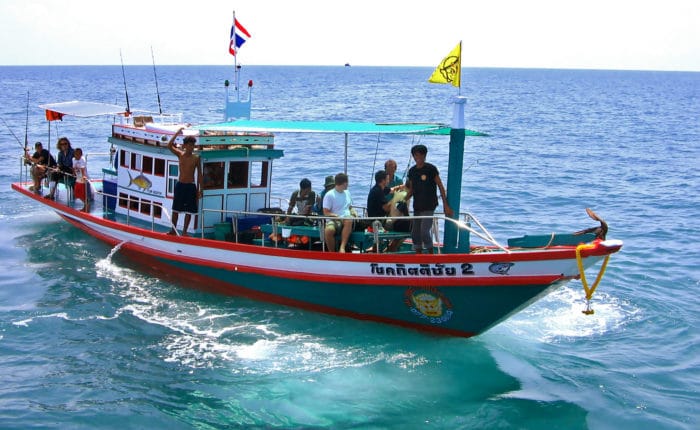 Angelausflug Samui Boot