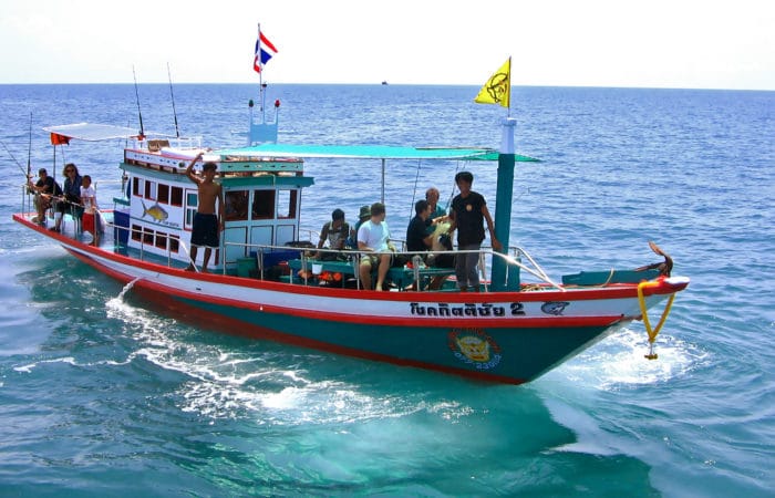 Angelausflug Samui Boot